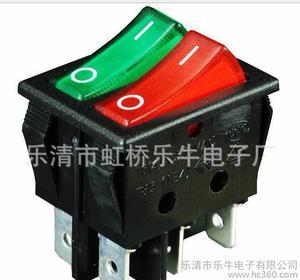 【專業21X15帶燈二檔4腳ON-OFF船型開關/翹板開關】價格_廠家_圖片 -
